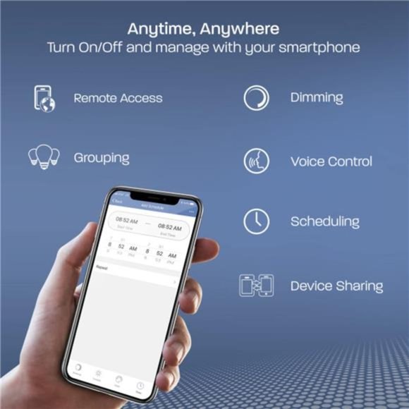 Electric Smart Recessed Light, Fits Most 5-6" Can Housing, Works with Alexa - Picture 3 of 6